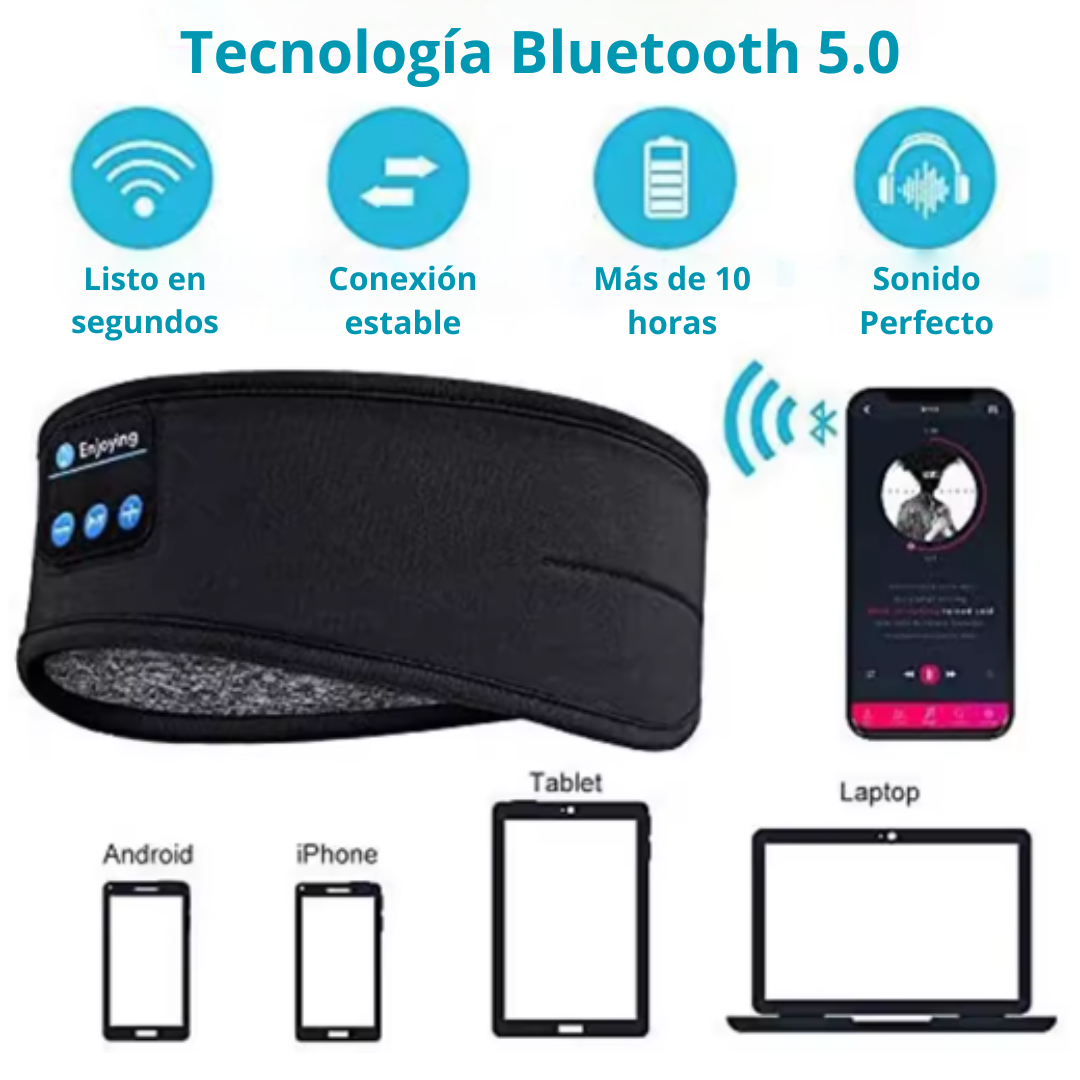 Banda para la Cabeza con Auriculares Inalámbricos